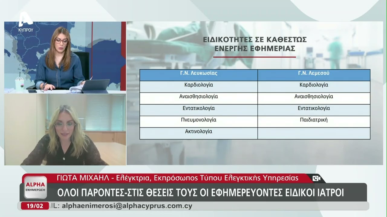 Αξιολόγηση διαδικασίας εισαγωγής ασθενών σε θάλαμο μέσω ΤΑΕΠ | AlphaNews Live