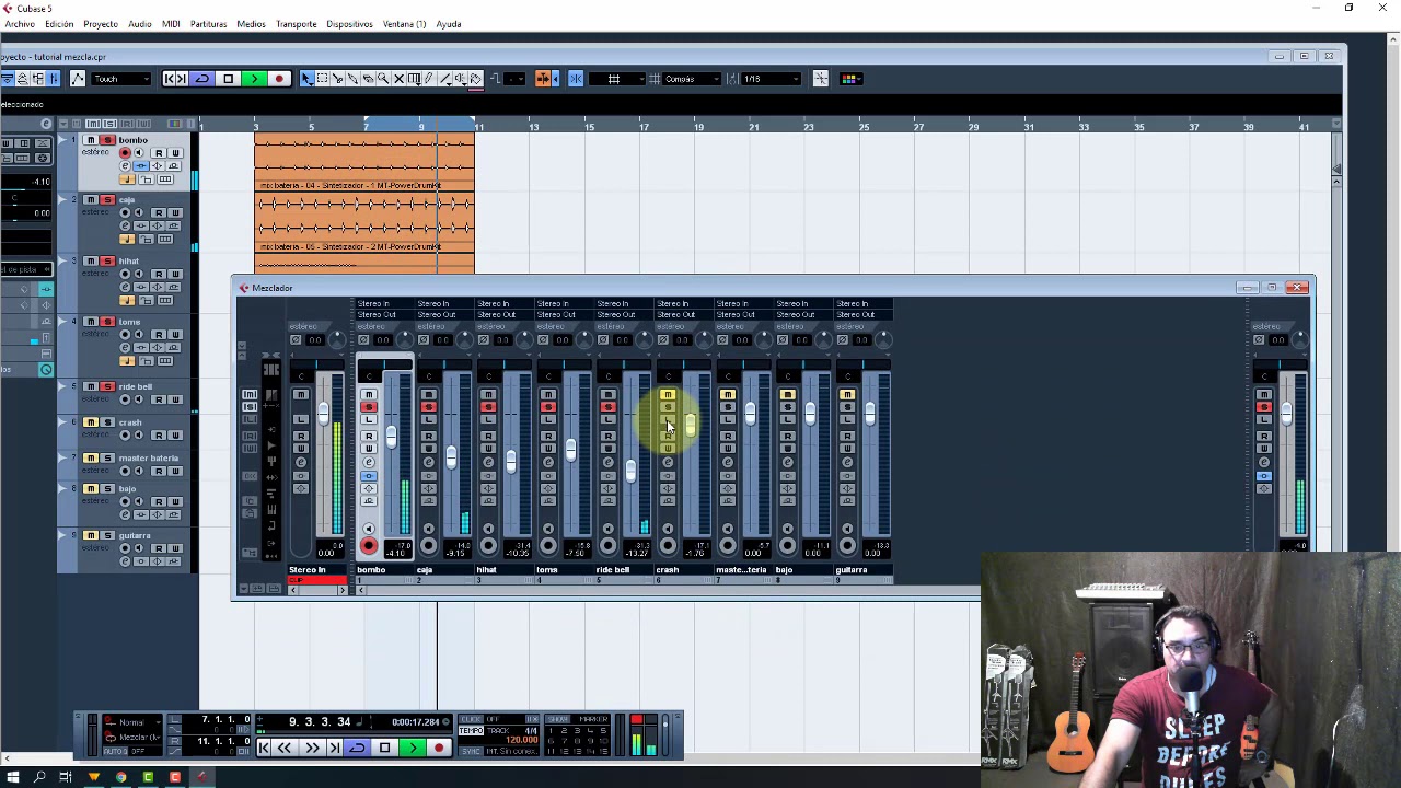Cómo hacer una mezcla de audio en Cubase. Primera Etapa, Balanceo y Niveles