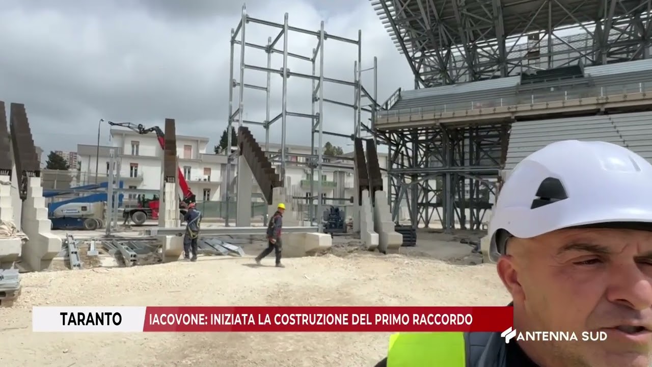 14 APRILE 2026   TARANTO IACOVONE: INIZIATA LA COSTRUZIONE DEL PRIMO RACCORDO