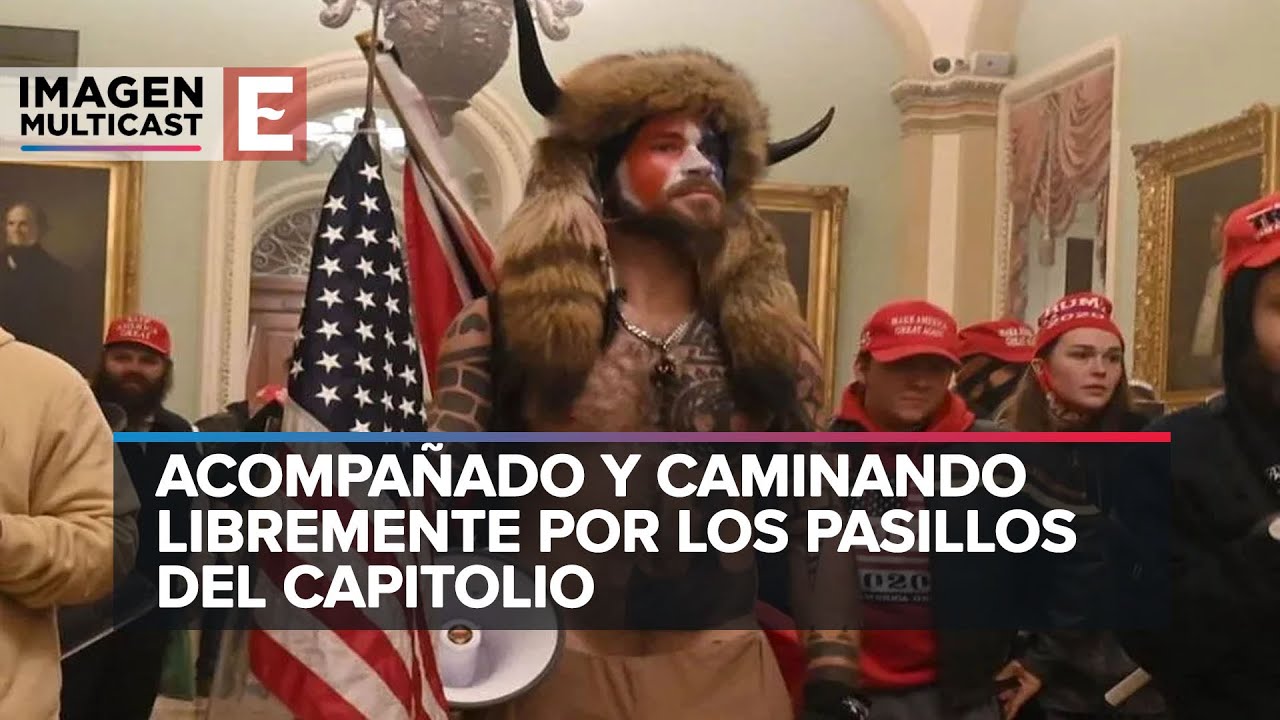 Policía guió al 'bisonte' del asalto al Capitolio durante el 'ataque'