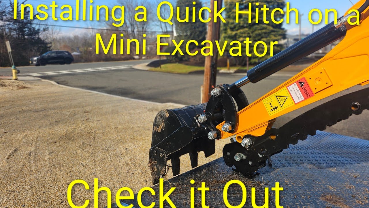 Installing an automatic Quick Change Coupler on a Mini Excavator 