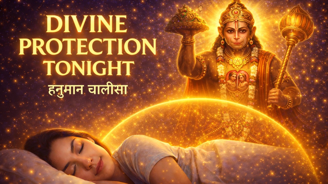 Play This Hanuman Chalisa 🌙 And Sleep Under Divine Protection Tonight | नींद के लिए हनुमान चालीसा
