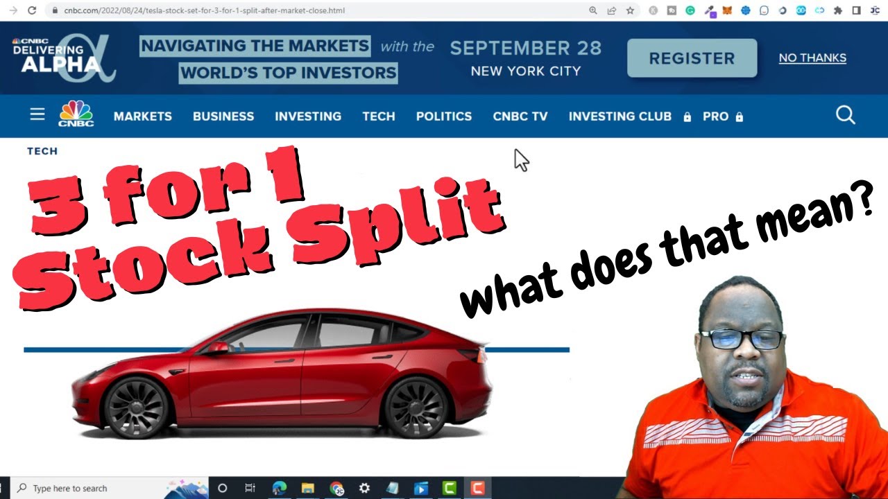Stock Split Tesla 2022 Explained... What Does It Mean?
