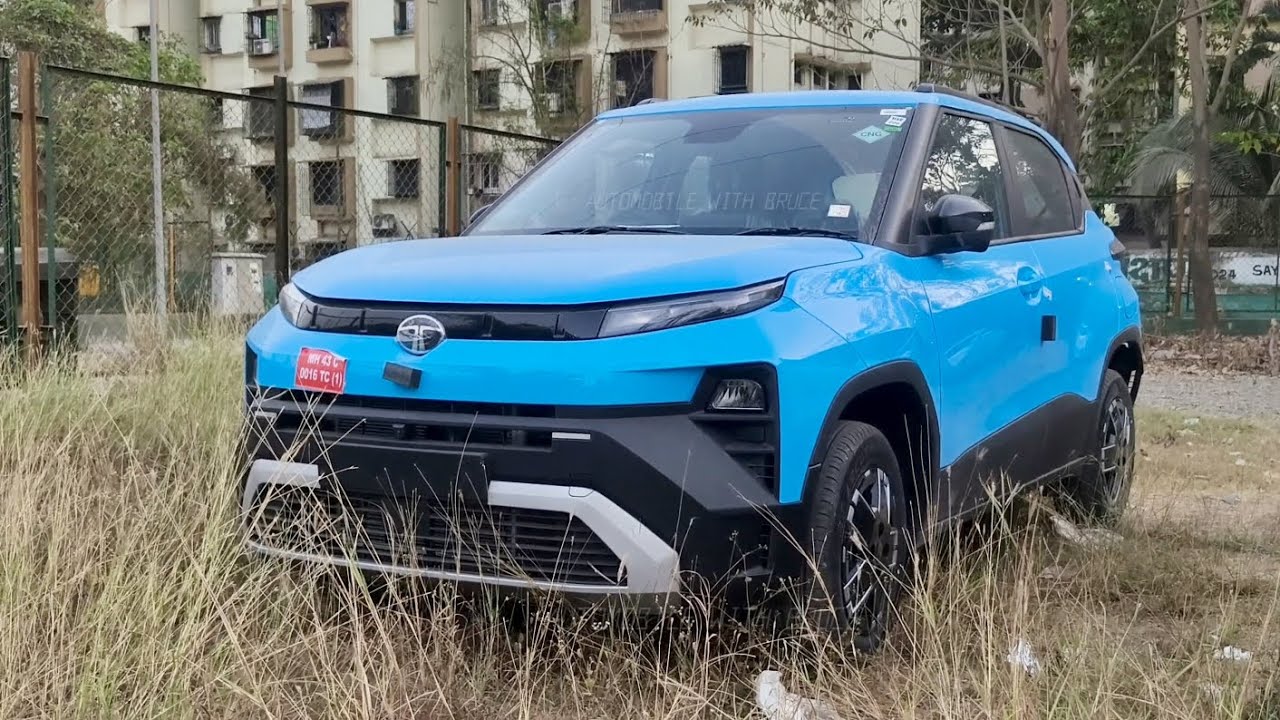 New Tata Punch Facelift 2026 - Cyantafic Blue Color Exterior Walkaround