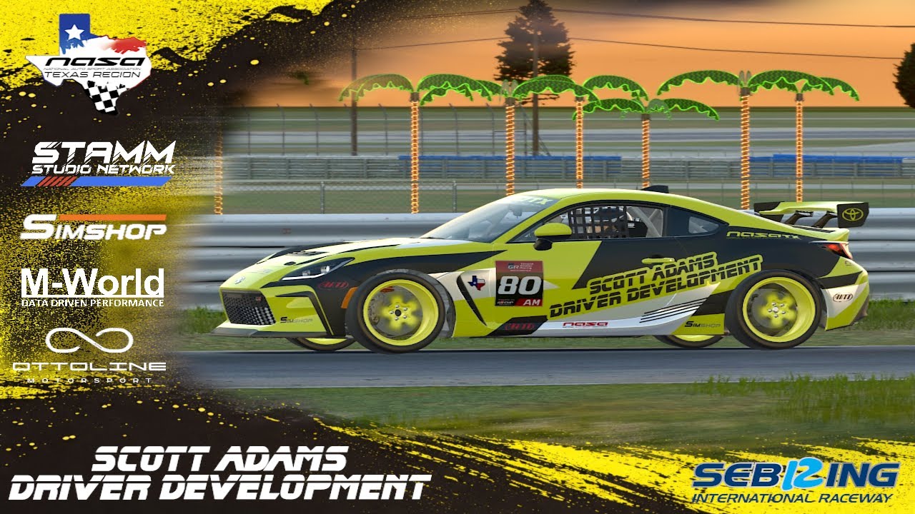 NASA Texas | Scott Adams Driver Development | GR86 @ Sebring | iRacing