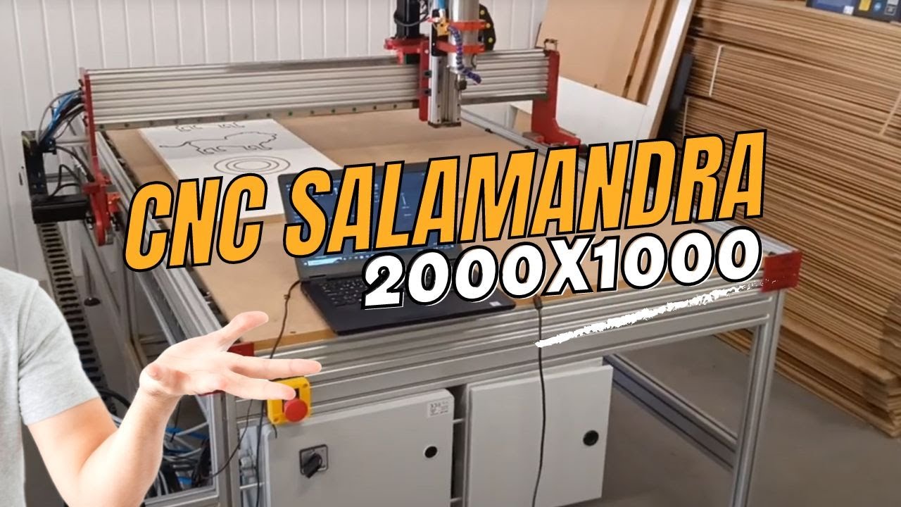 Плоттер с ЧПУ Salamander 2000x1000 | Фрезерный станок для дерева, пластика, МДФ, алюминия | #cnc