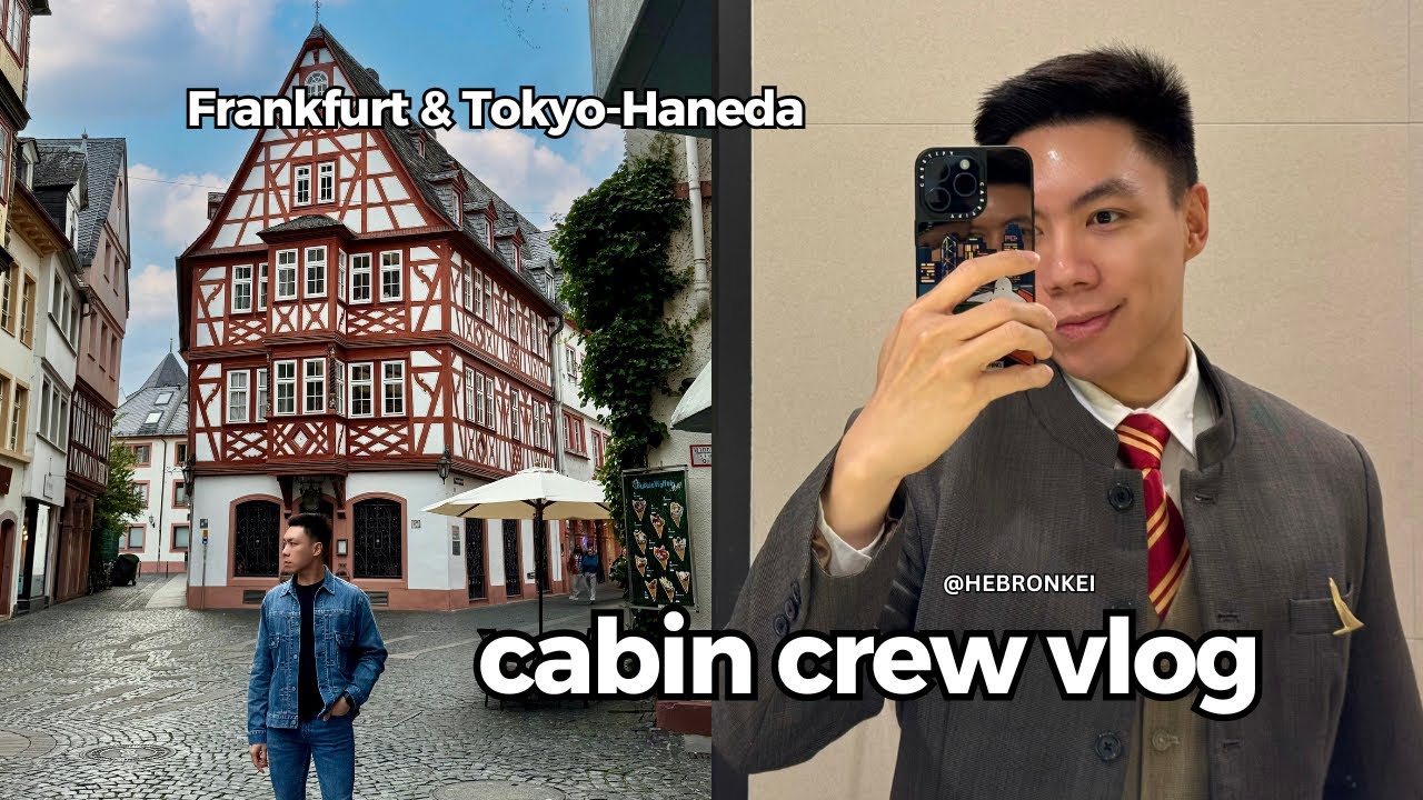 Frankfurt, Germany Ultra Short Stay 🇩🇪 | Tokyo Haneda 🇯🇵 | Hong Kong-based cabin crew vlog - EN