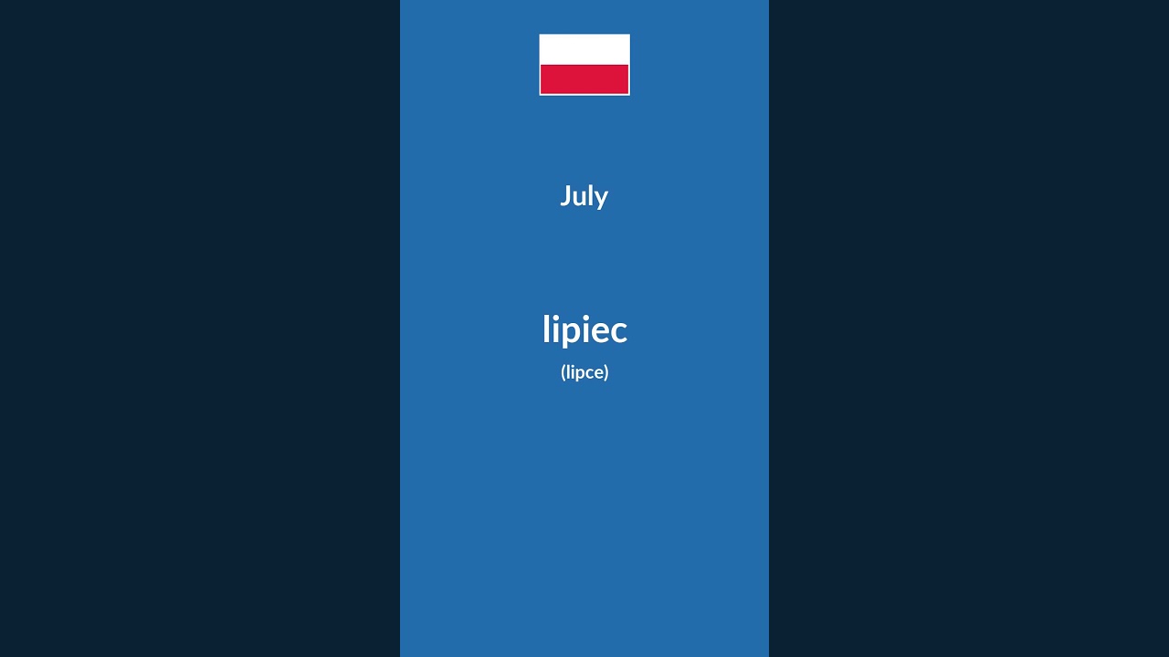 Miesiące w języku polskim