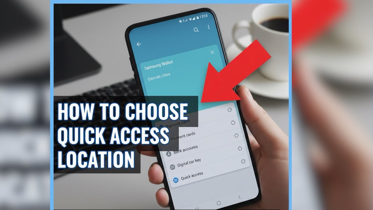 How to choose Quick access location in Samsung Wallet