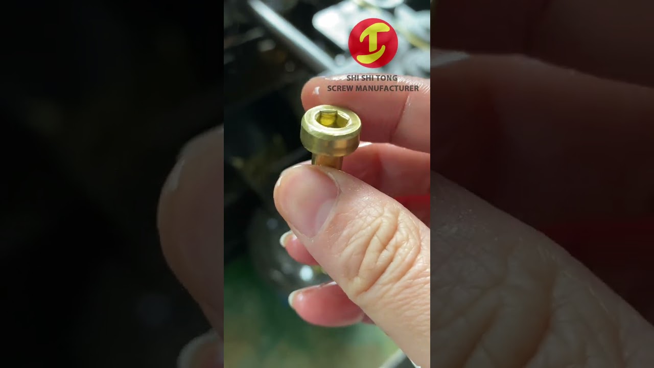 H65 brass M8 hexagon socket head cap machine screw