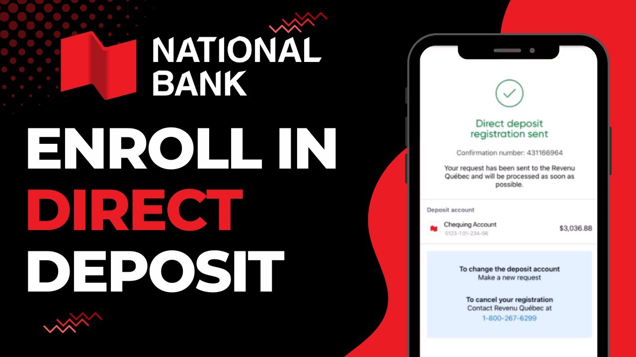 How to Enroll in Direct Deposit National Bank of Canada | 2023