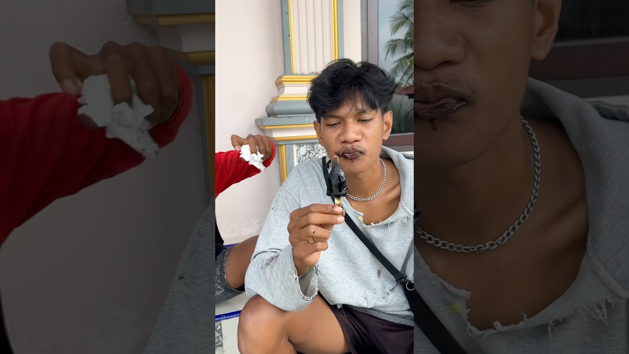 Kameramen bang kiko makan es krim😭 