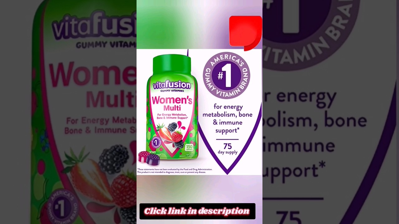 vitafusion Womens Multivitamin Gummies, Berry Flavored Daily Vitamins