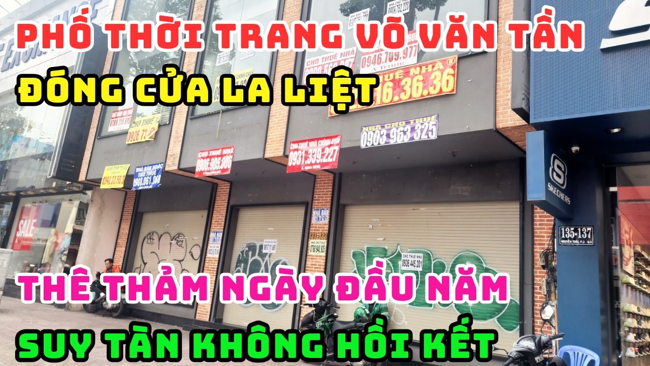 CHƯA HẾT TẾT MÀ PHỐ THỜI TRANG CAO CẤP NHẤT SÀI GÒN ĐÃ ĐÓNG CỬA TRẢ MẶT BẰNG LA LIỆT, TAN HOANG RỒI