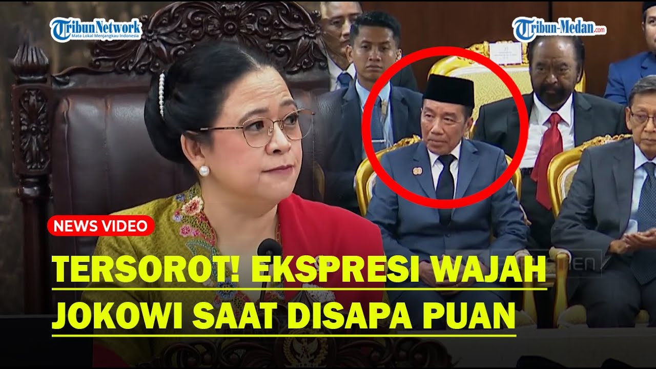 TERSOROT! EKSPRESI Wajah Jokowi saat Disapa Puan di Sidang Tahunan MPR 2025