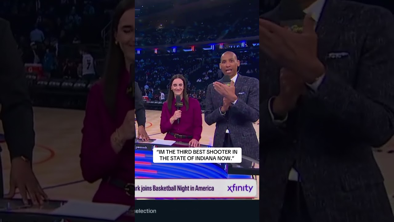 Reggie Miller passes the torch to Caitlin Clark 🔥