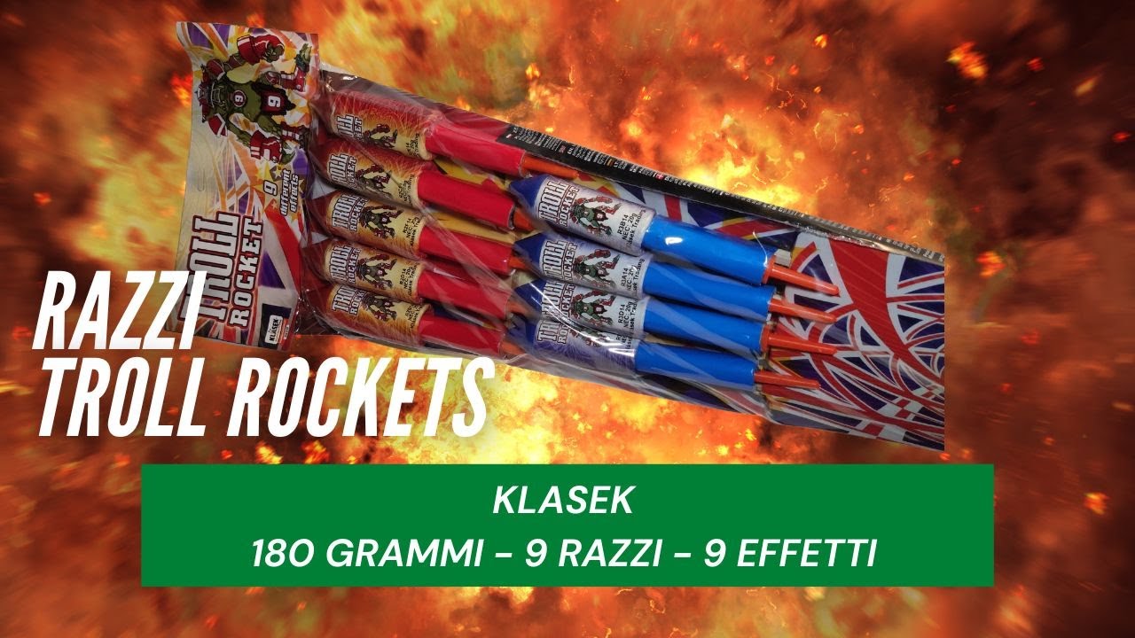 Test Razzi TROLL ROCKET di KLASEK #fireworks