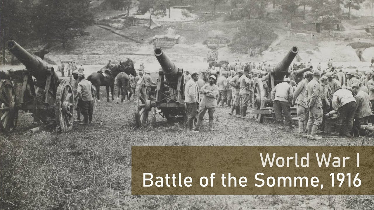 World War I. The Battle of the Somme: Rare Moments of Silence