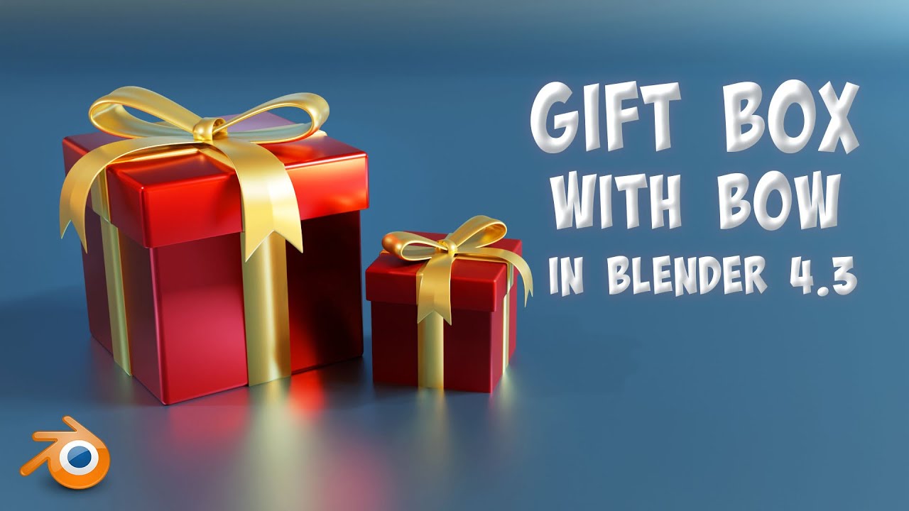 Create Gift Box with Bow | Blender 4.3 Tutorial