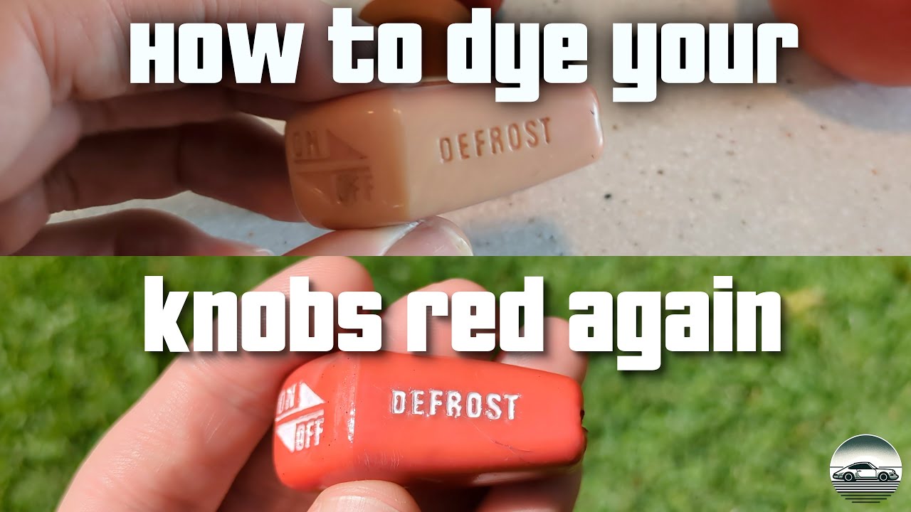 Dying red knobs on your classic Porsche 911