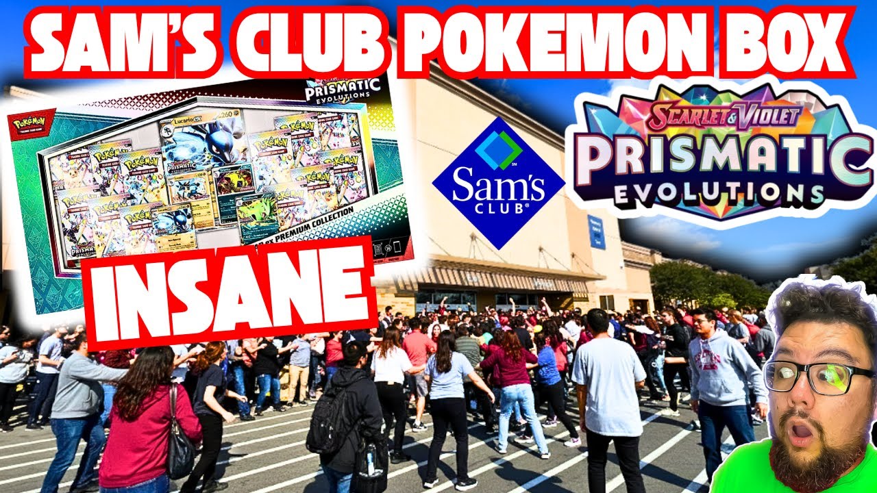 Sam’s Club Pokémon Mayhem! Opening the NEW Prismatic Evolutions Box With Crazy Pulls