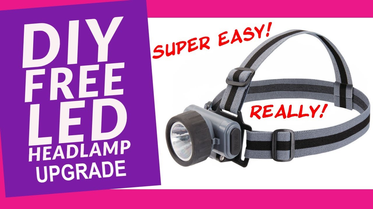 Harbor Freight LED Headlamp Free DIY Upgrade and Review