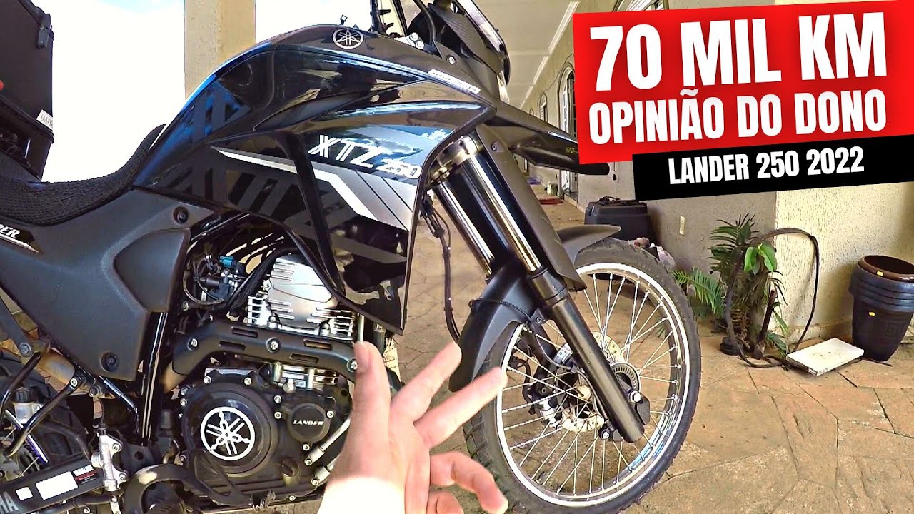 Lander 250 2022 com 70 mil Km  -  Opinião do dono que é motoboy