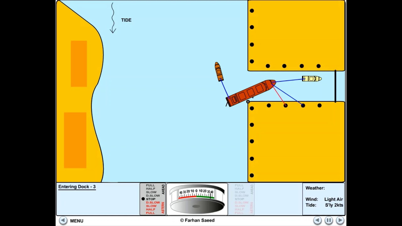 Shiphandling - Entering Dock with tugs assistance