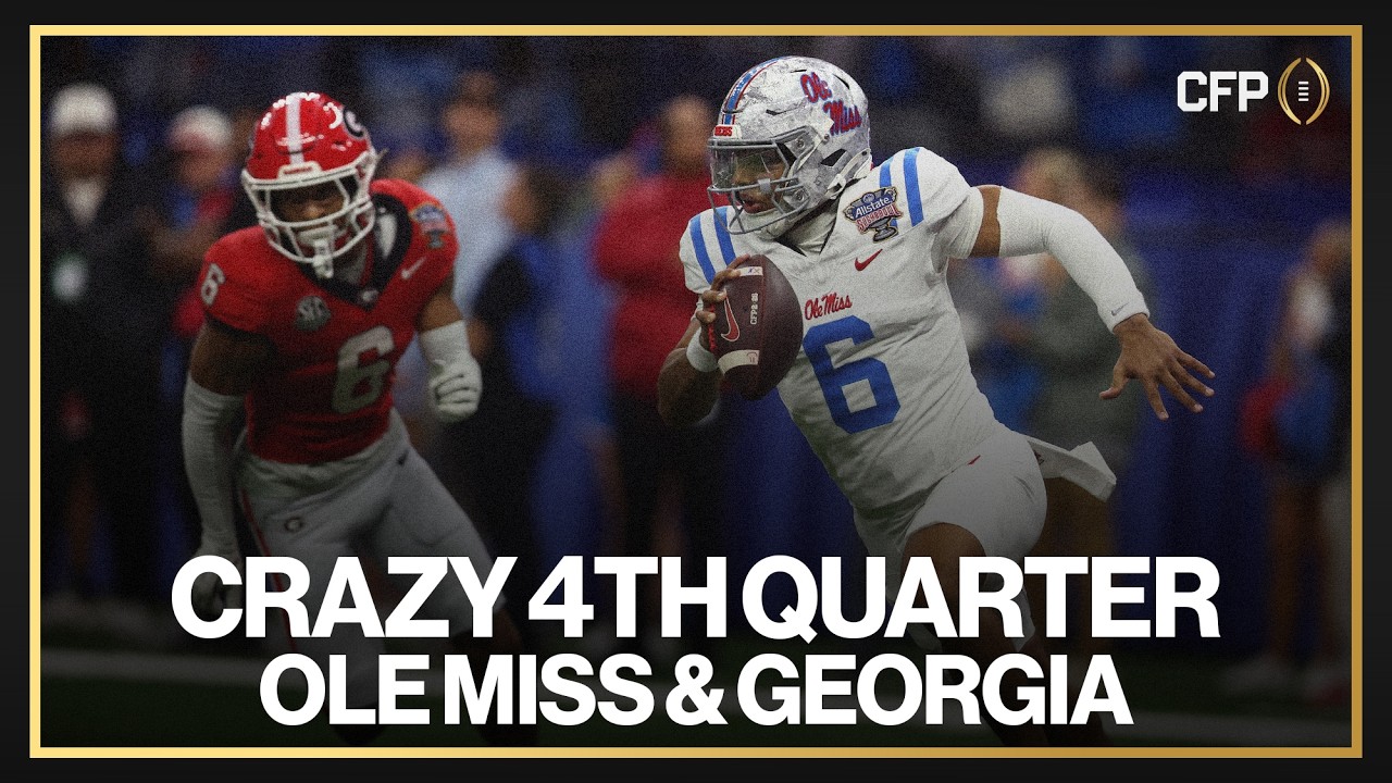 CRAZY 4TH QUARTER BETWEEN OLE MISS AND GEORGIA 🤯 || Condensed 4th Quarter from the CFP Quarterfinal