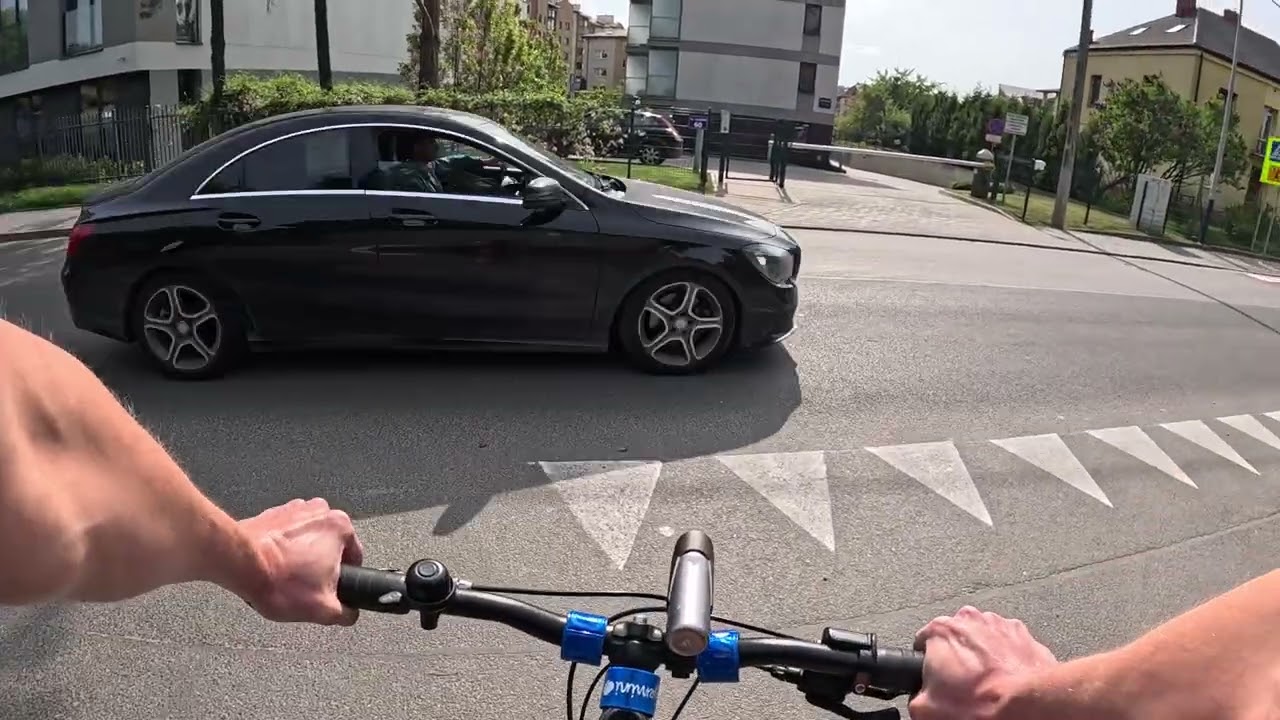 Casual POV bicycle ride in Krakow, Poland (Part 1/3)