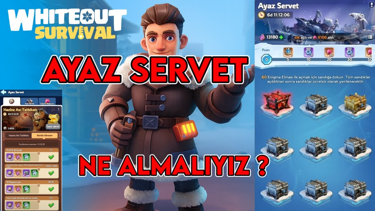 AYAZ SERVET TATTİKLERİ ? 30K ENİGMA ELMASI HARCADIK  - WHİTEOUT SURVİVAL
