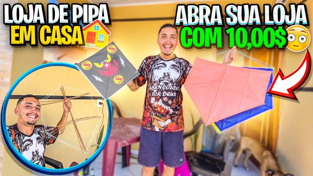 PRODUÇÃO DE PIPA DO (0) / loja de pipa em casa!!!