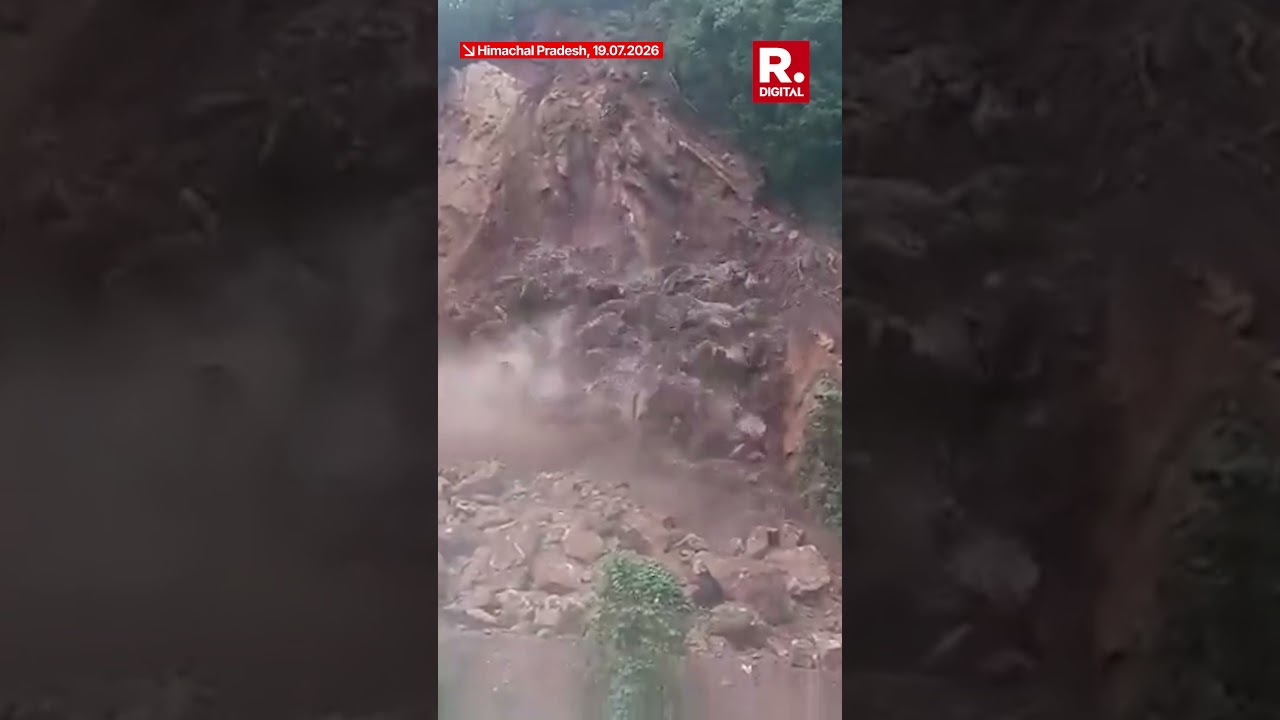 Himachal Monsoon Fury: Massive Landslide Blocks Lahru-Sihunta Road In Chamba; Traffic Halted