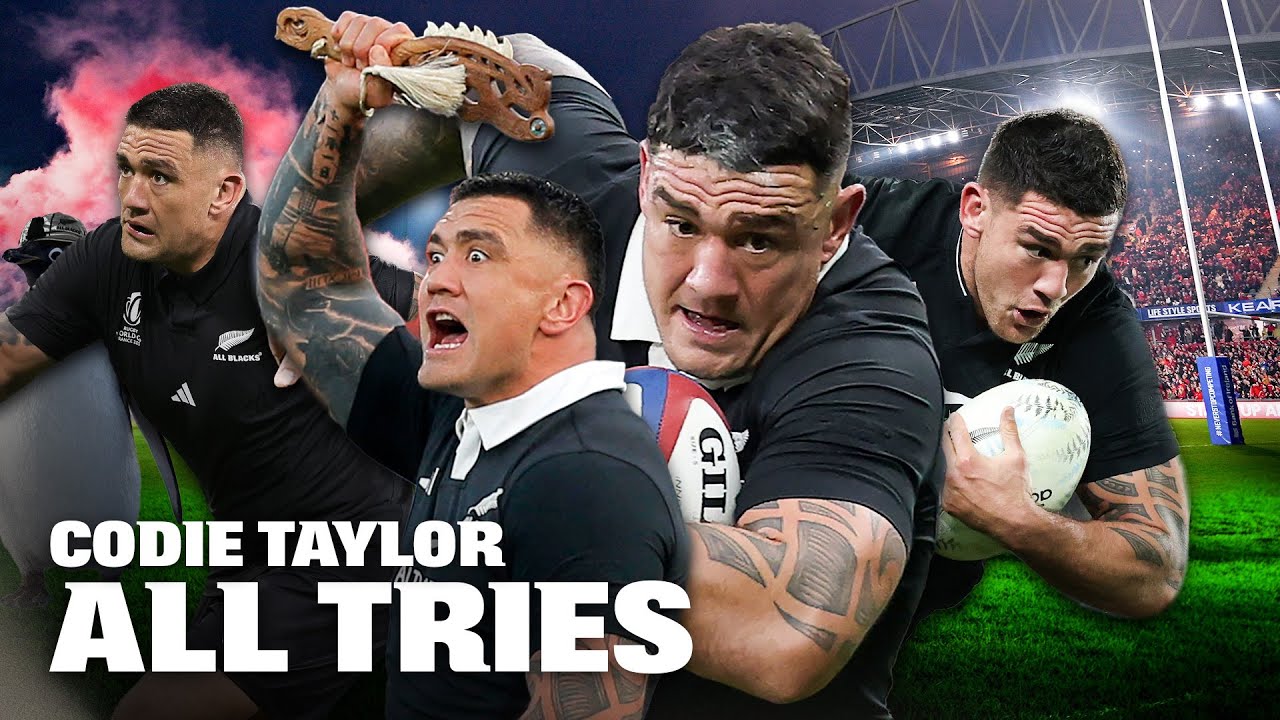 Codie Taylor - Every Single All Blacks Try (Complete Compilation)