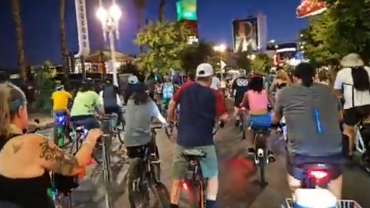 Wednesday Night Las Vegas Group Bike Ride livestream on HAOQI Leopard Pro #ebike