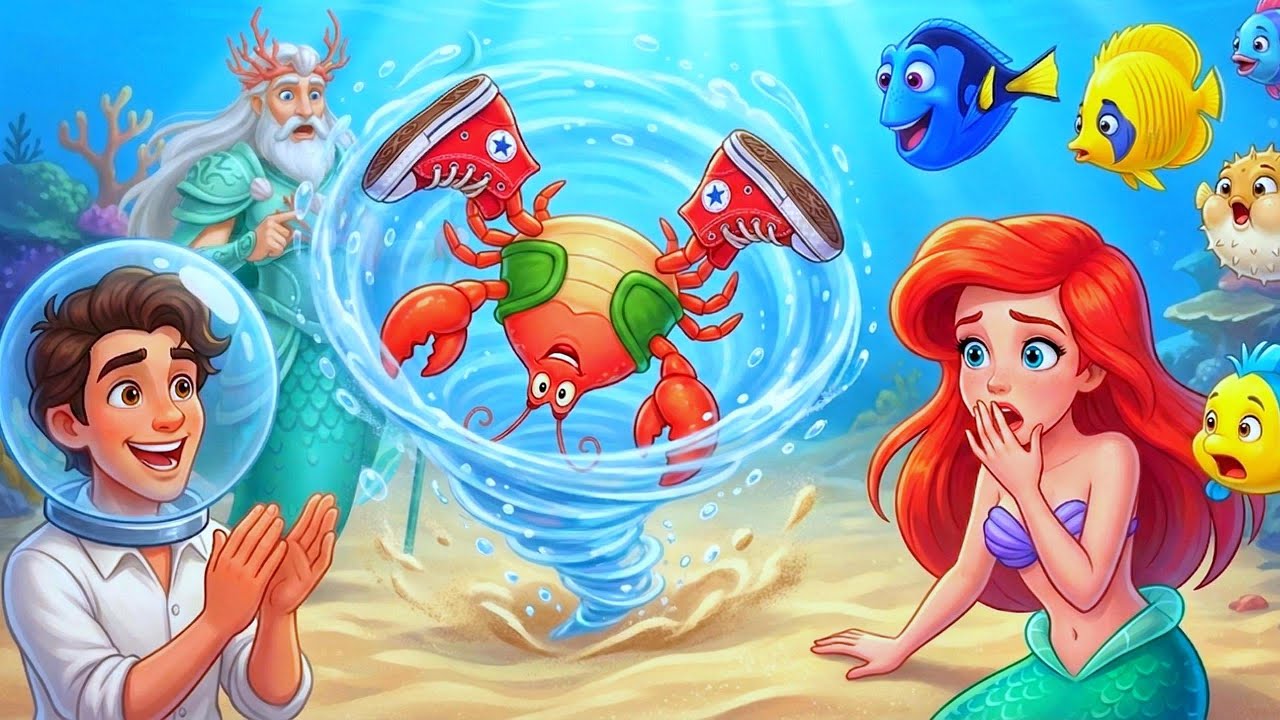 The CURSED Disco Shoes Make Sebastian Dance NONSTOP! 🕺🦀 | The Little Mermaid Animation