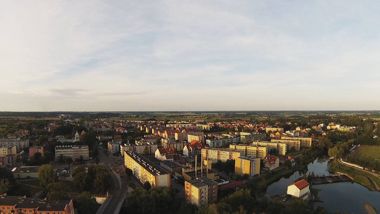 Braniewo z lotu ptaka