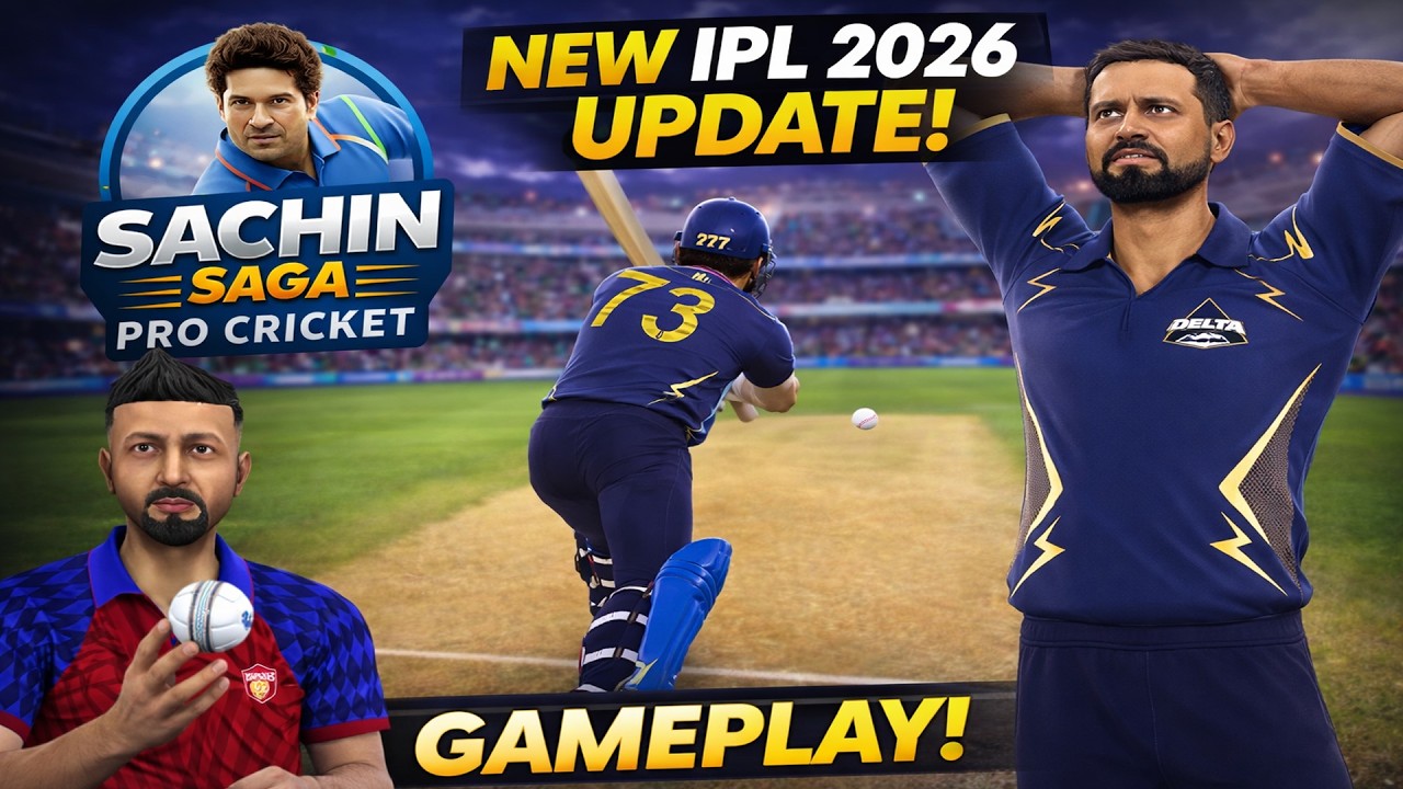 IPL 2026 in Sachin Saga Pro Cricket Games | New update, Ultra Graphics, Advanced shots