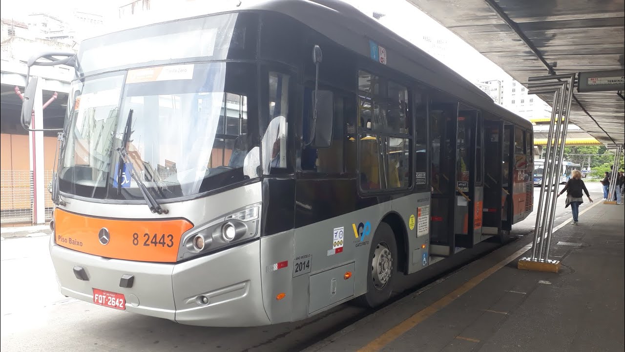 Gato preto 8 2443 caio Millenium Brt Mb O-500 u euro 5 ônibus de seis cilindros 