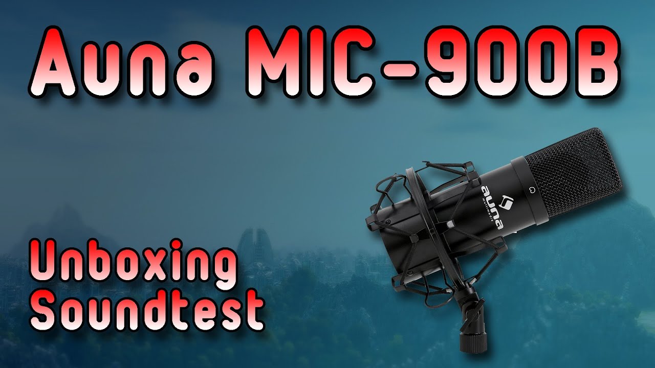 [Auna MIC-900B] Unboxing + Soundtest [German] (mein Mikrofon)