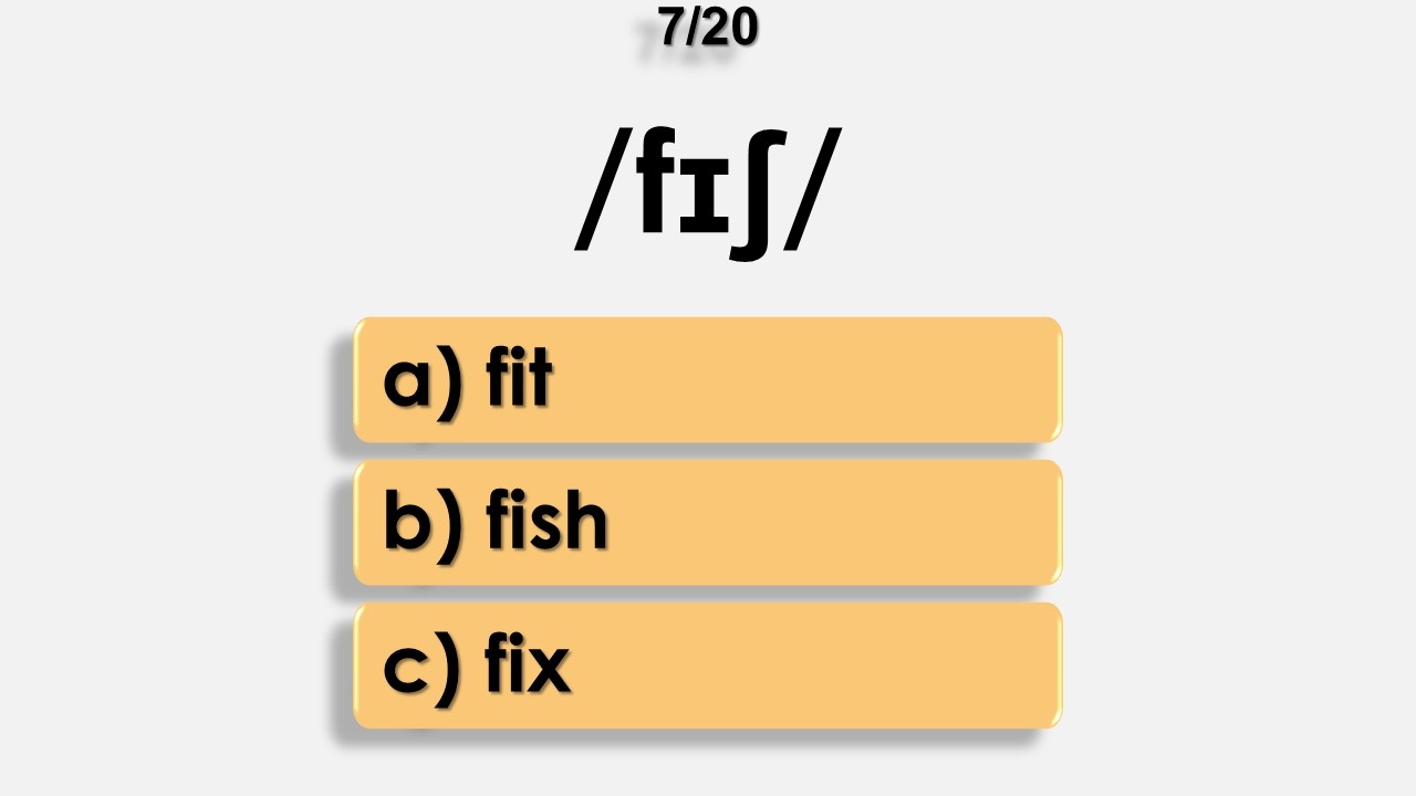Phonetic Alphabet IPA | Test #8 | English Pronunciation Test