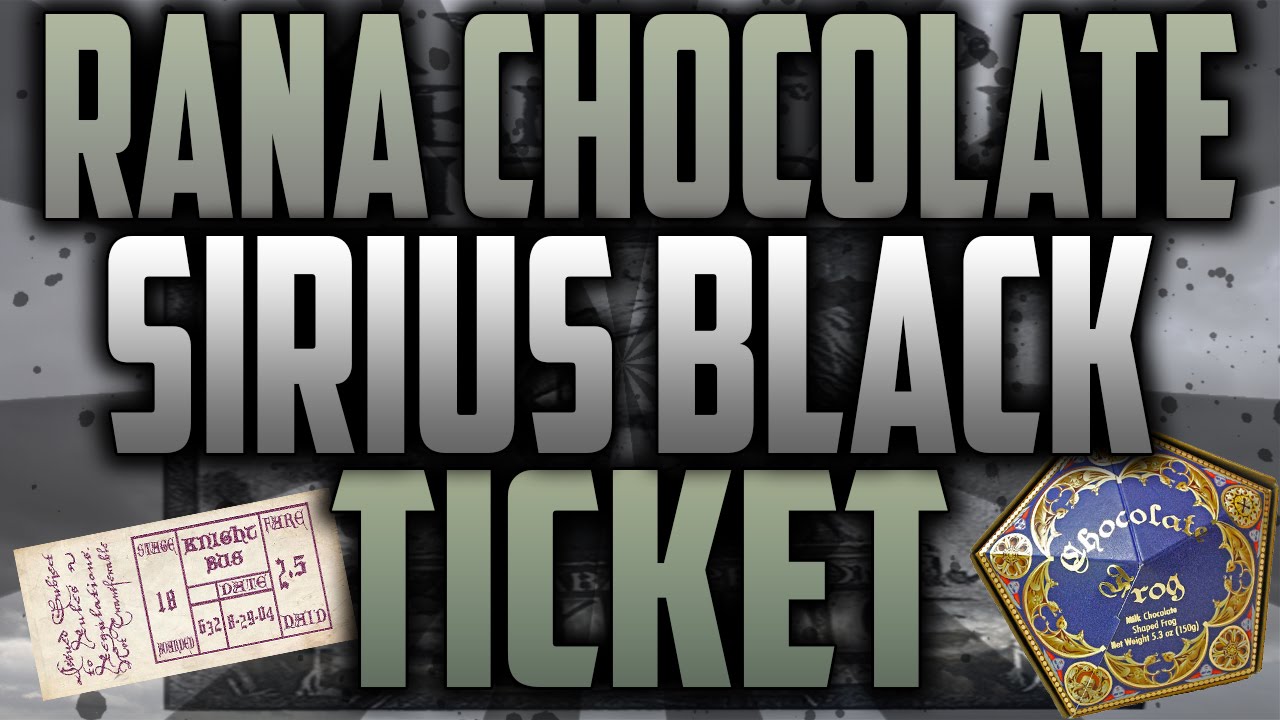 COMO HACER CAJA RANAS DE CHOCOLATE, CARTEL SIRIUS BLACK Y TICKET NOCTÁMBULO