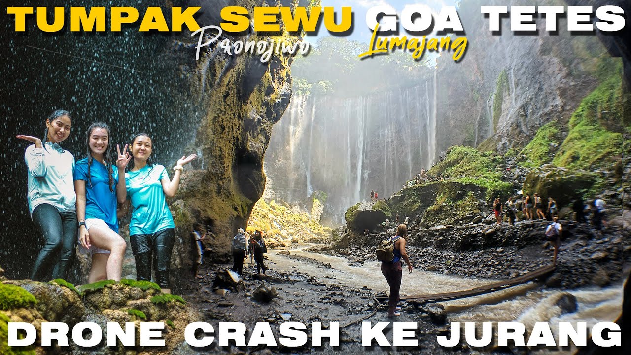 Trekking Lintas Tumpak Sewu - Goa Tetes - Drone Crash Masuk Jurang