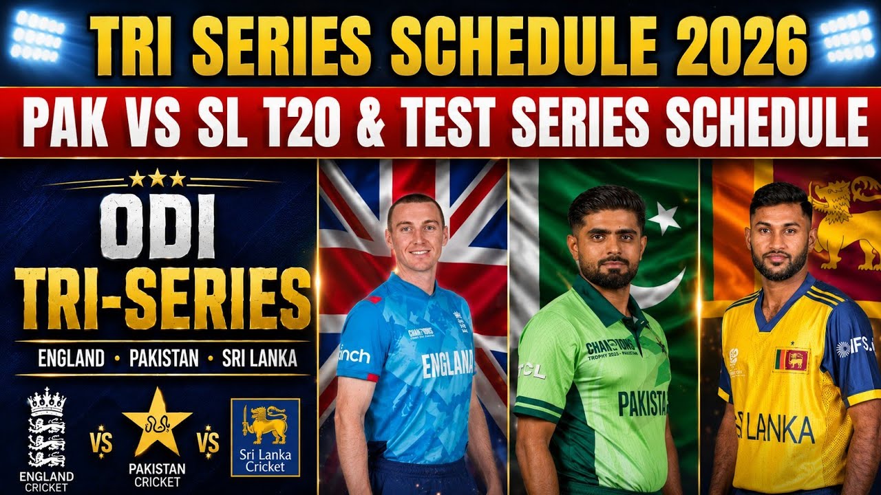 Tri Nation Series 2026 Schedule | Pakistan Cricket Schedule 2026 🇵🇰