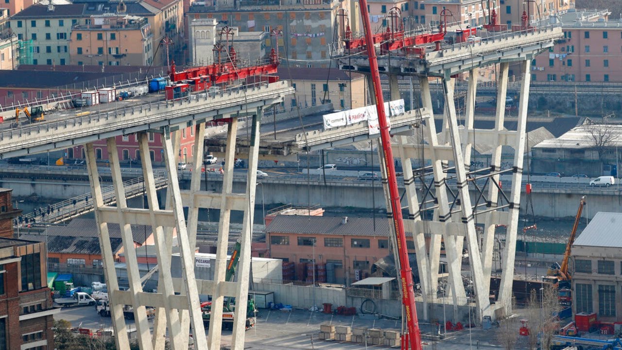 Cerimonia di inaugurazione del ponte 'Genova San Giorgio'