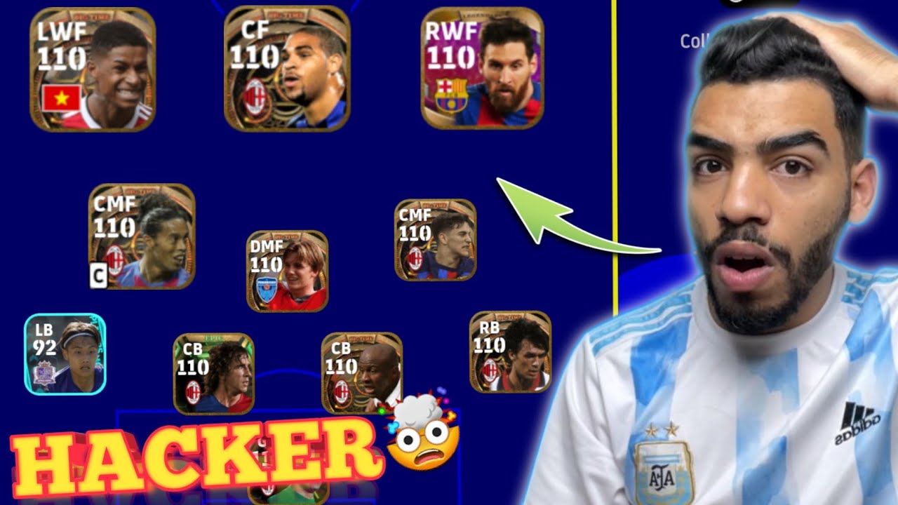 О боже!! Я ИГРАЛ ПРОТИВ ХАКЕРА 😱 Рейтинг всех игроков 110 в Efootball