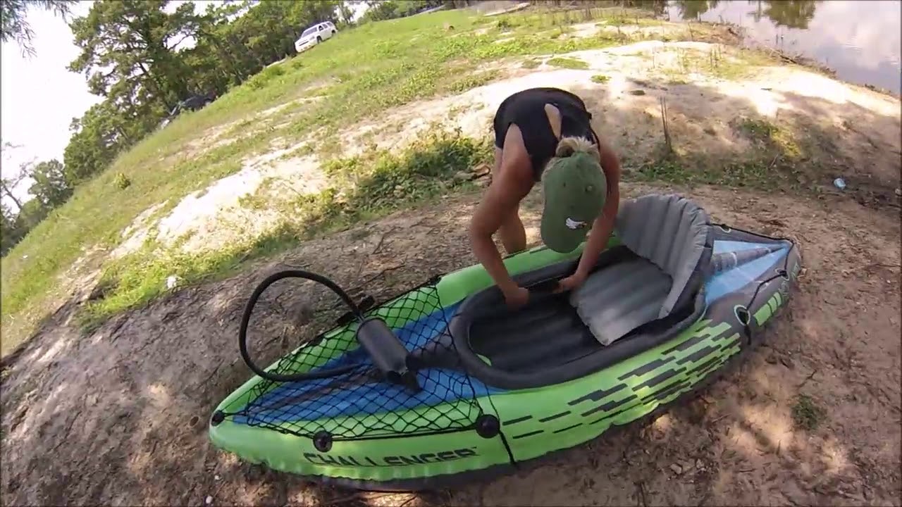 Intex Challenger  K1 Kayak Set Up