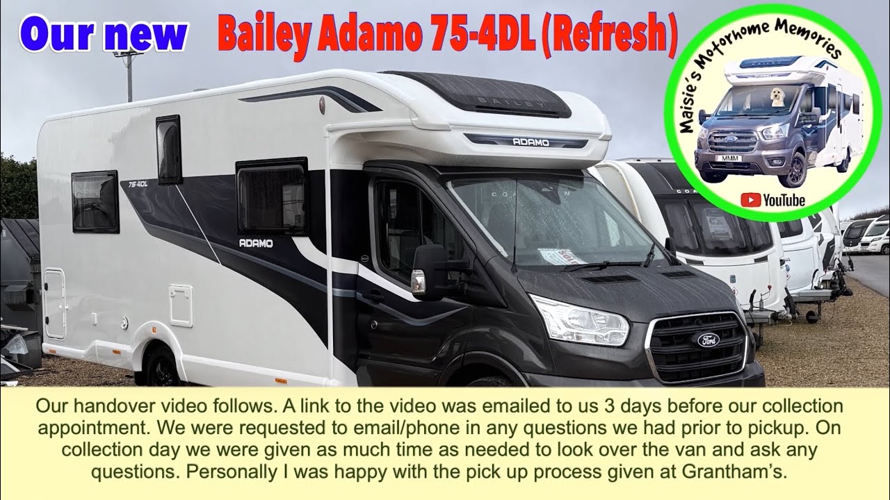 Handover video of our new Bailey Adamo 75-4DL