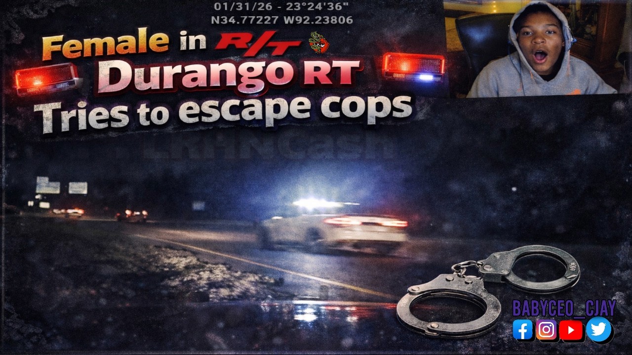 Arkansas State Police Chases Durango RT Dashcam