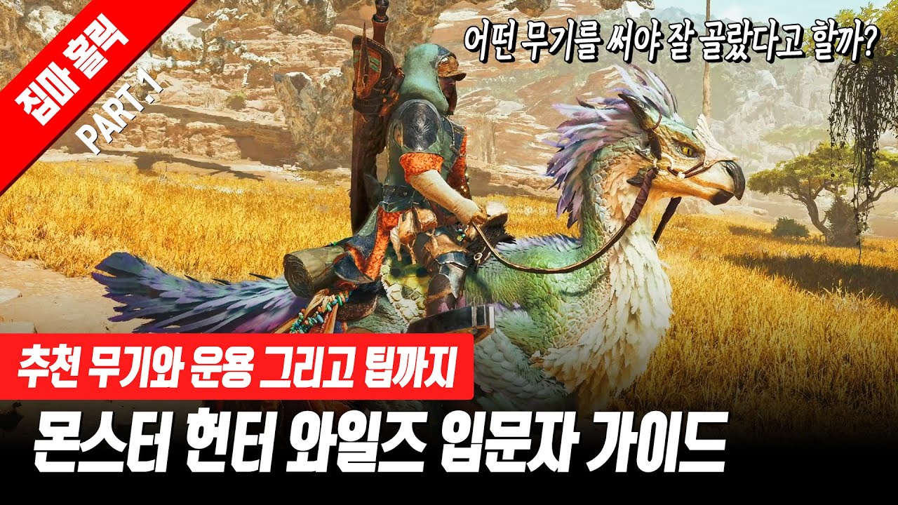 초보를 위한 추천 무기와 운용 그리고 팁까지 《몬스터 헌터 와일즈》 입문자 가이드